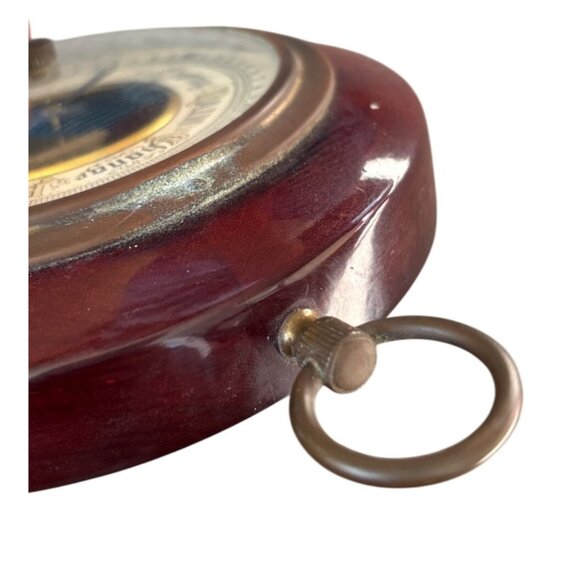 Antique Barometer West Germany Weather Brass Dial SWIFT Stormy Rain Fair V. Dry - Picture 9 of 13